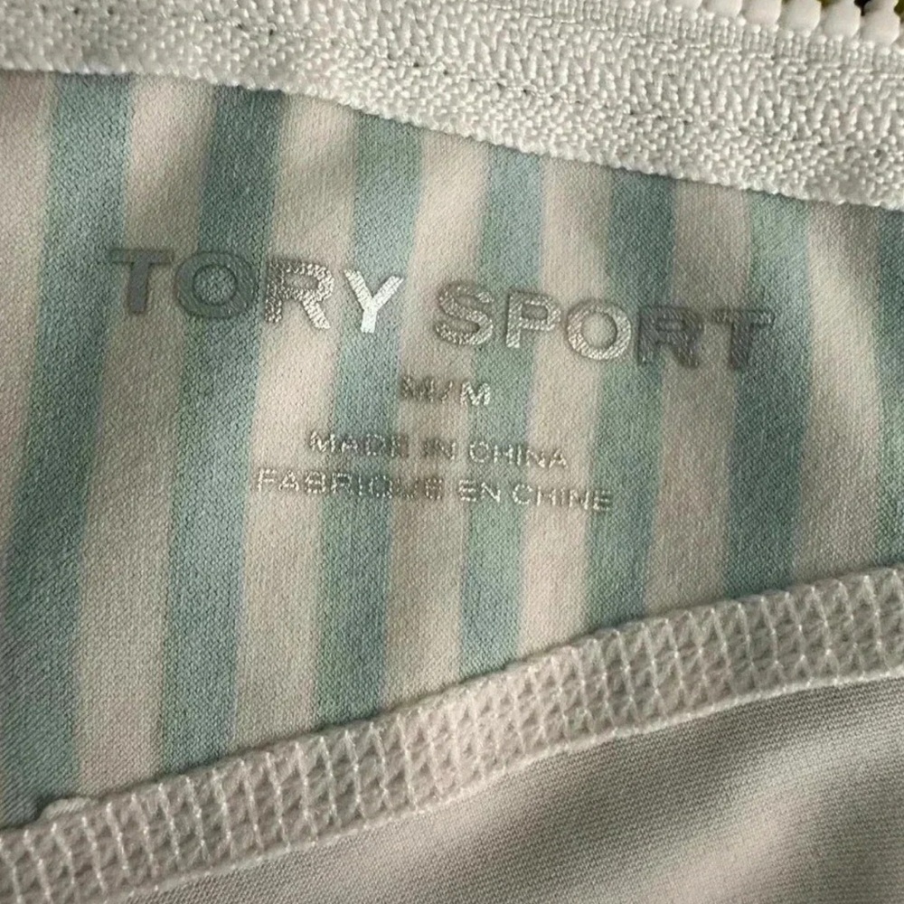 Tory Burch sport SHORT-SLEEVE RASHGUARD VINEYARD NICE STRIPE size Medium - Picture 5 of 5